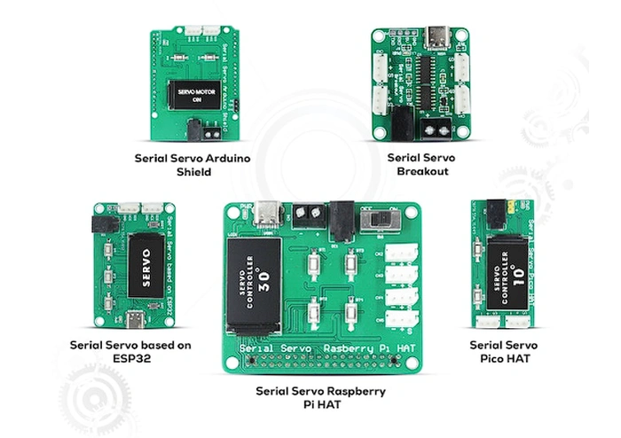 Serial Servo HAT and Raspberry Pi, Arduino expansion boards