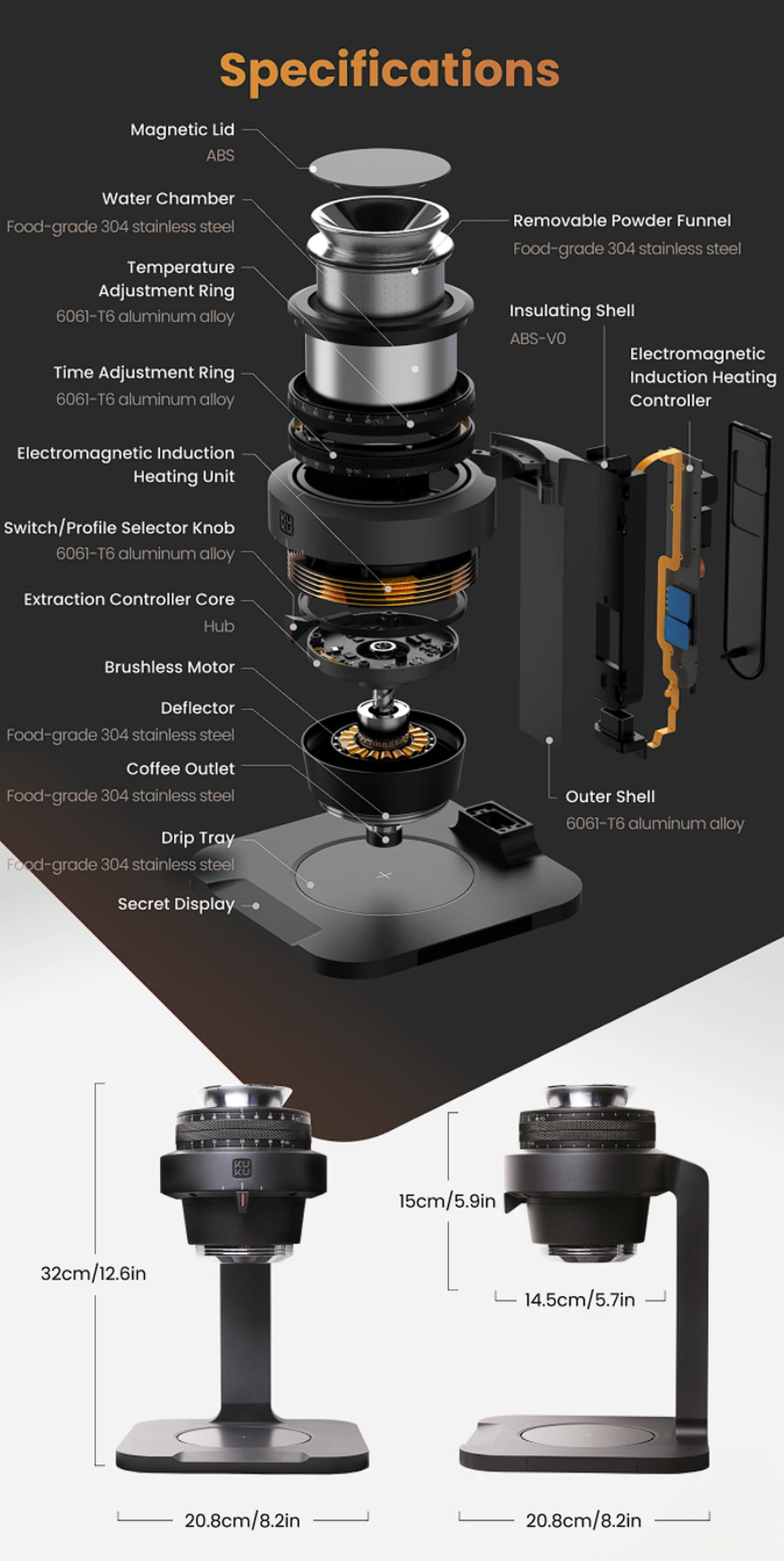 KUK Maker coffee machine Durability and Material Quality