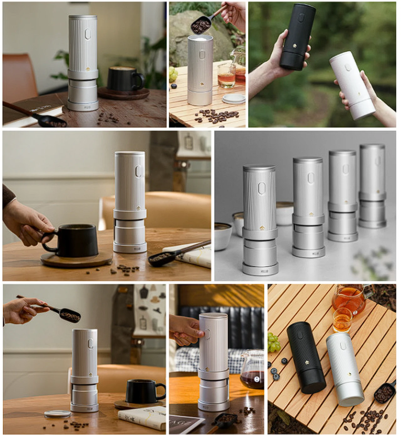 MILLAB portable electric coffee grinder design