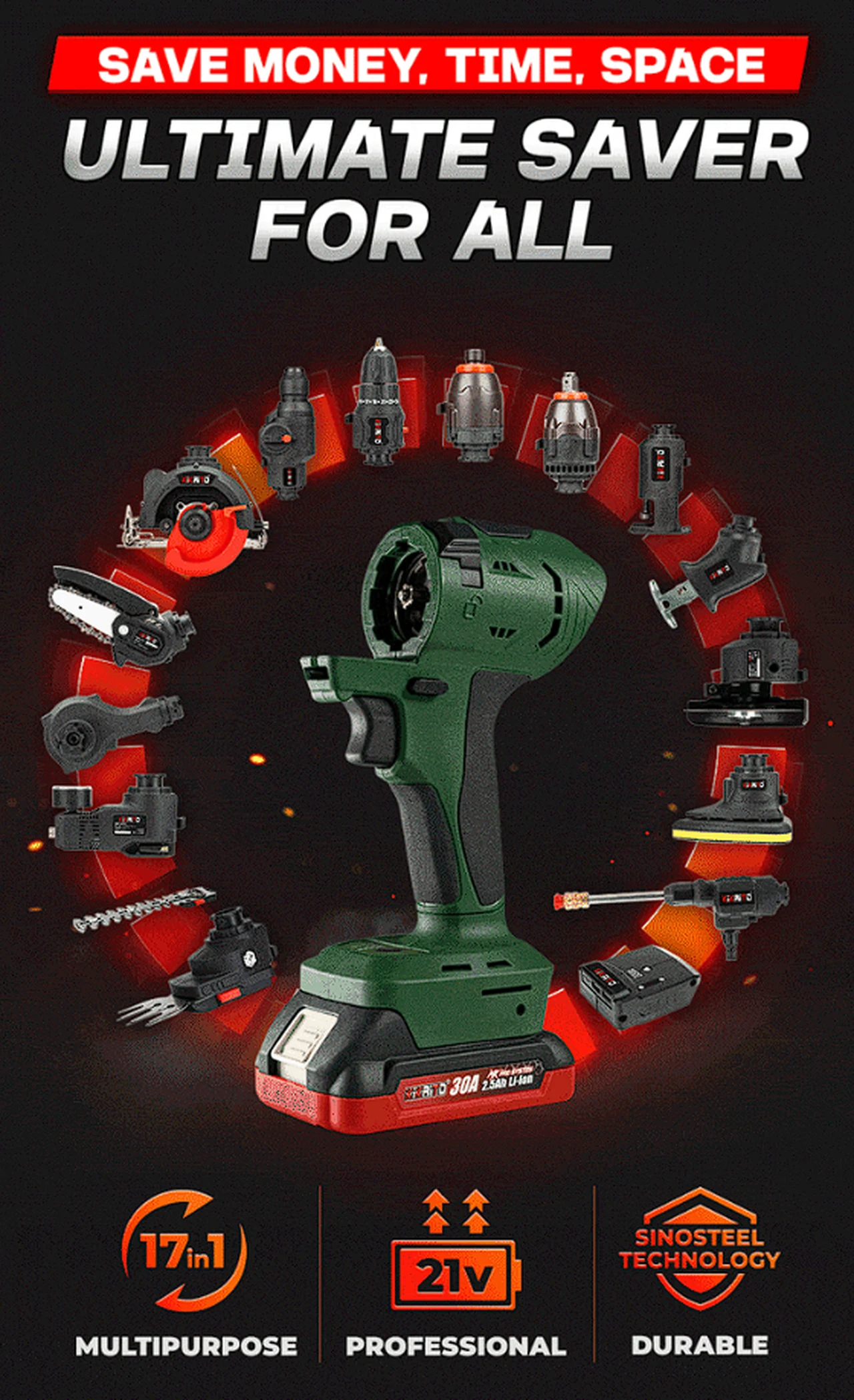 multipurpose power tool kit
