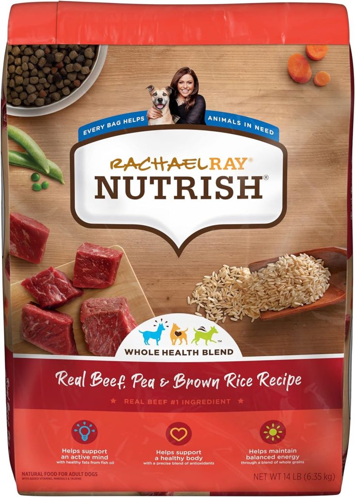 Rachael Ray Nutrish Super Premium Dry Dog Food, Beef, Pea & Brown Rice Recipe